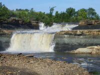 Eureka City Lake Waterfall