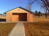 Olpe Jones Park Pond toilet