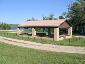 Shelter receives new roof.