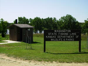 Washington State Fishing Lake Main Entrance