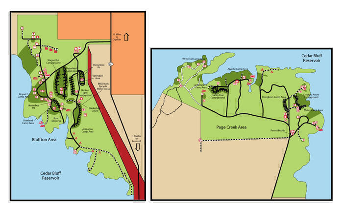 Bluffton and Page Creek Map Image