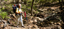 Cross Timbers Person on Trail