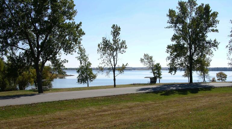 View from Omaha Beach Primitive Camping Area