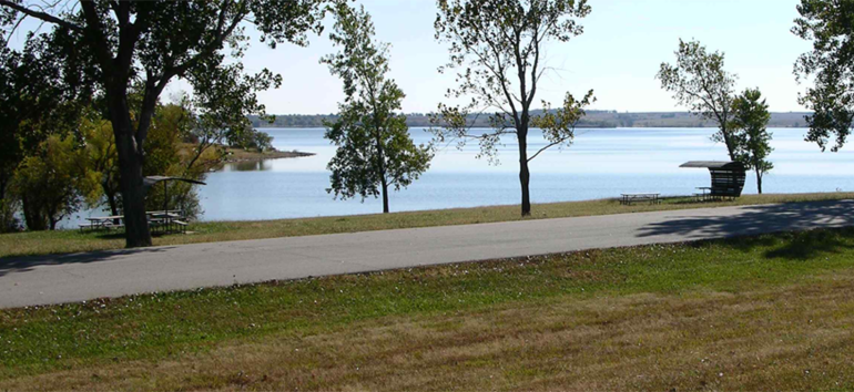 Melvern Lake from the road