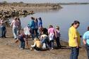 Girl Scouts picking up trash and treasures Fall 2011