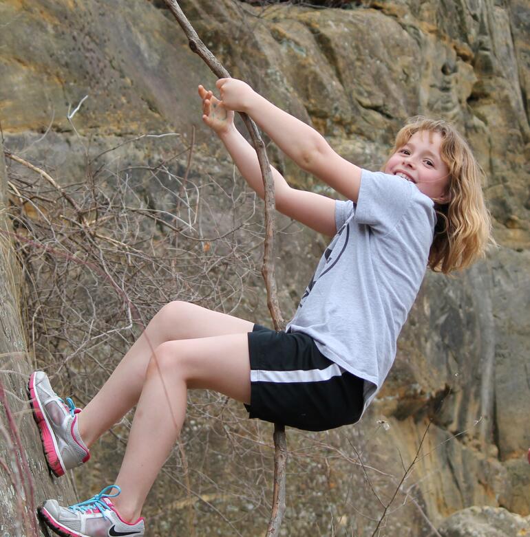 Happy Kid at Kanopolis State Park