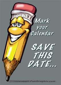 save the date sign