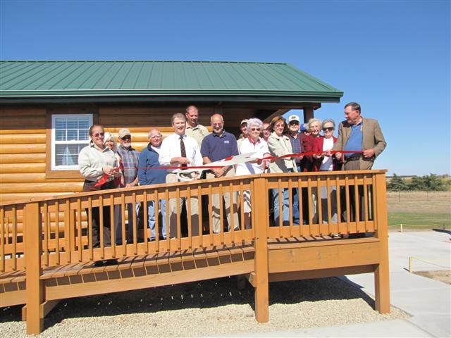 Cabin ribbon cutting