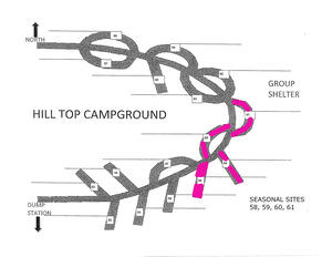 Hill Top Campground Map