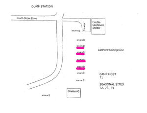 Lake View Campground Map