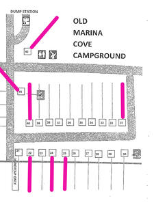 Old Marina Campground Map 21-42