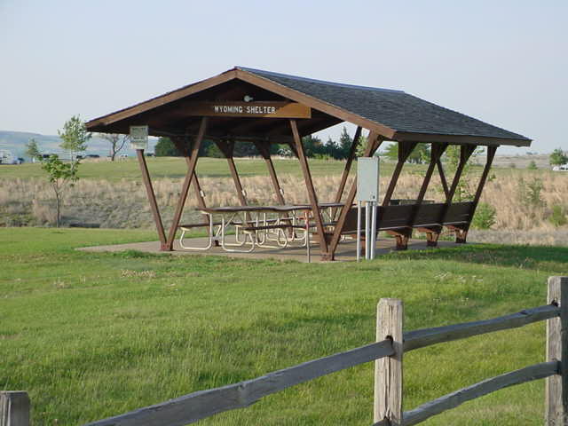 Wilson Lake Wyoming Shelter (at Lovegrass Group Camp Area)